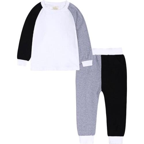 2pcs Girls Sets Clothing Cotton Infant Baby Girls Boys Clothes Set Long Sleeve Tops+pants Outfits Suit Toddler Casual Clothing