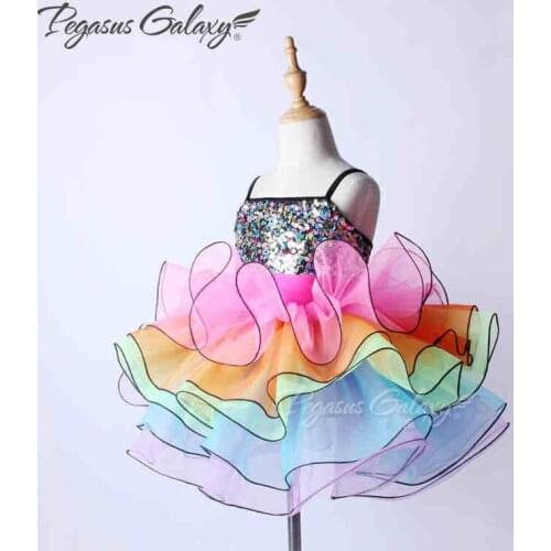 Sequins Ballet Dress For Children Kids Professional Ballet Tutu Dance Leotard Clothes Girl Short Skirt Ballroom Dancing Clothing