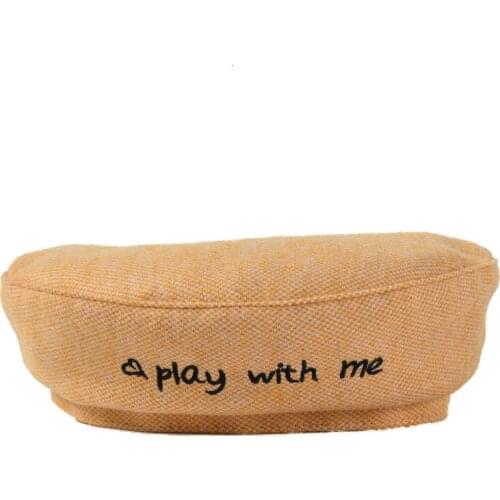 Female Navy Style Painter Hat Embroidered Women Beret Streetwear Artist Caps New Autumn Winter Korean Cap