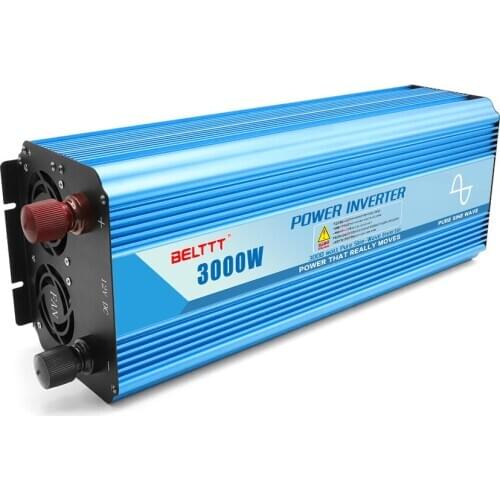 Free shipping 12 volt 220 volt pure sine wave power inverter 3000Watt inversor 12vdc 230vac