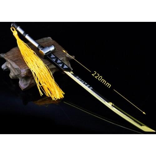 Alloy sword toy king weapon game peripheral 22cm cosplay keen power sword alloy weapon model keychain