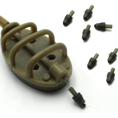 10PCS Carp Fishing Micro Tulip Bead Soft Rubber Quick Change Bead for Helicopter Rigs Tackle Accessories Carp Method Feeder Tool