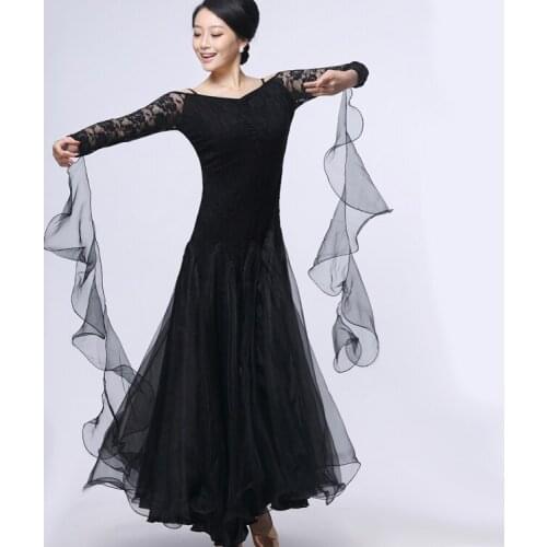 Adult Modern Dance One-piece Dress Womens Ballroom Dance Dresses Dancing Dress Waltz/Tango Dress
