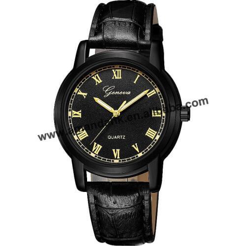 Hot Sale Casual Leather Wristwatch Hot Sale Women Dress Watches Geneva Women Men Sport With Date Dress Watches 672