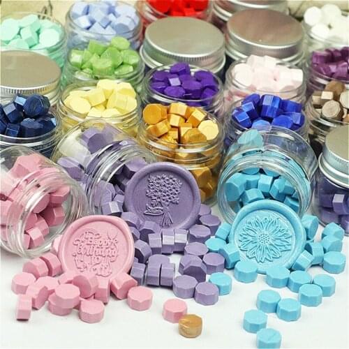 40pcs Tool Stamping Sealing Wax Colorful Beads Wax Seal Stamps for Envelope Documents Wedding Birthday Party Invitation