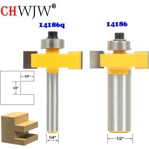 1pc 3/8" Slot Slotting & Rabbeting Router Bit - 1/4" 1/2" Shank Woodworking cutter Tenon Cutter for Woodworking Tools