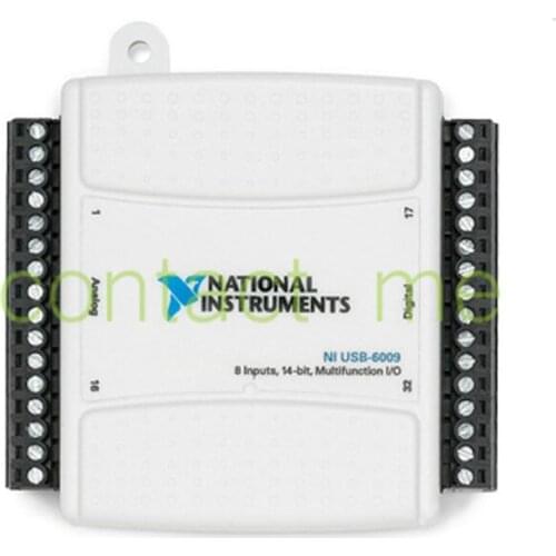 Quality NI USB-6009 779026-01 Multifunction DAQ data acquisition card, 14-bit, 48 kS / s, 8 analog inputs, 2 analog outputs