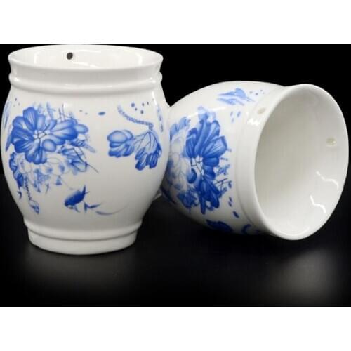 Seconds kill devil moxibustion moxibustion cup double moxibustion pot ceramic cupping scrapping a cup of warm moxibustion tool w