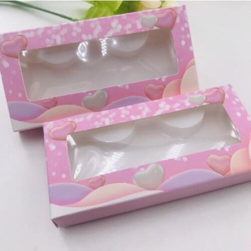 Valentines lashes box eyelashes box sweet heart empty lashes package white trays custom private label new lashes box