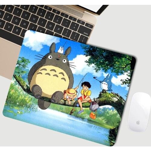 Pc Mouse Pad Gamer Keyboard Gaming Accessories Mausepad Totoro Computer Table Rubber Mat Mousepad Stitch Office Anime Kawaii