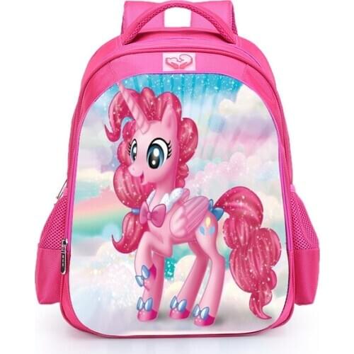Hot Sale Pony School Bags for Girls Children Schoolbags Cartoon Animals Book Pack Kids Backpacks Mochila Escolar