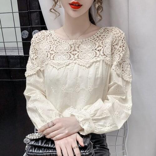 LYNNE'S WARDROBE Openwork Blouses