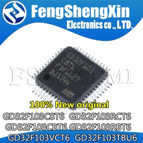 10pcs/lot 100% New STM32F103C8T6 GD32F103C8T6 LQFP-48 32-bit MCU
