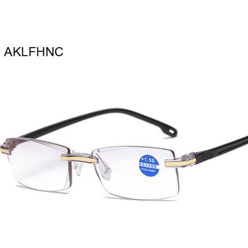 Progressive Multifocal Reading Glasses Women Men Anti-blue Light Hyperopia Glasses Near and Far Presbyopic Spectacles +1.5 2.0
