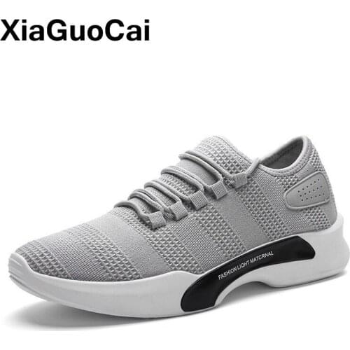 Men Shoes Spring Autumn Mesh Mens Casual Shoes Sneakers Breathable Knit Flats Male Footwear Canvas Shoes Cheap 2021 New Arrival