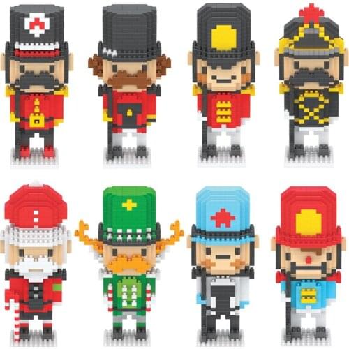 The Nutcracker smal doll set guard United Kingdom solider model building blocks figures toys headz child adult gifts