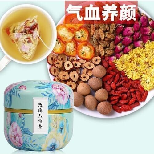 Natural Aromatherapy Tea Bag , Flower Tea with Dried Fruit , Longan Rose Jujube Chinese Herbal Tea, Skin Beauty Sliming