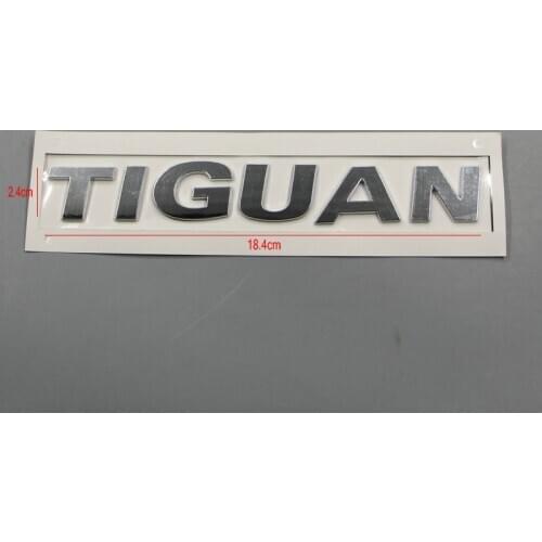 OEM coche trasero la tapa del tronco del cromo plata TIGUAN emblema etiqueta insignia del logotipo de VW tiguan ABS etiqueta