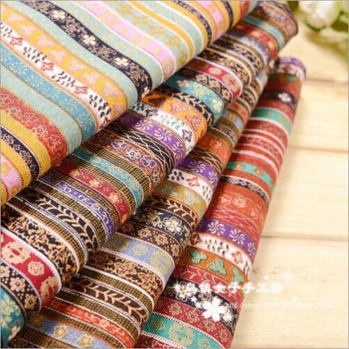 Apparel textile cotton linen sewing fabric tissue to sew 1 meter cloth for sewing patchwork indian print material ethnic fabrics