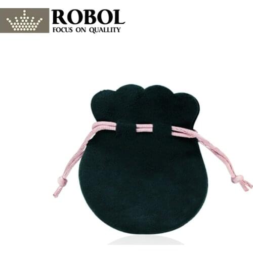 RLLEN Original Charm Womens Ring Beaded Jewelry Fashion Storage Protection Velvet Bag Shrink Simple Brand Gift Bag Factory