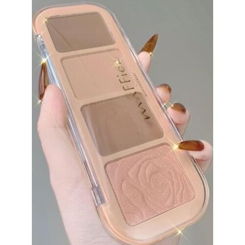 Four-color Facial Makeup Palette, Blush Palette, Highlighter Palette Make Up Palette Highlighter Makeup Contour Palette