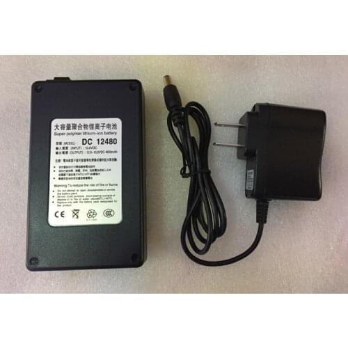 MasterFire 12V DC 4800mAh Lithium-ion Battery Rechargeable Portable Lithium Batteries Pack for CCTV Camera DC 12480