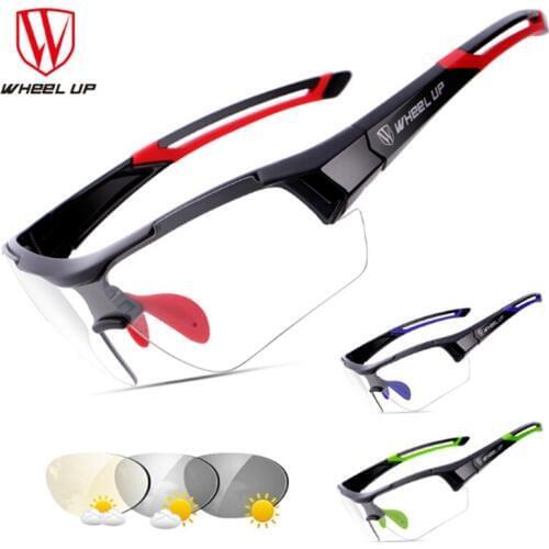 WHEEL UP Polarized Photochromic Cycling Glasses Bike Glasses Outdoor Sports Bicycle Sunglasses Goggles Eyewear Myopia Frame