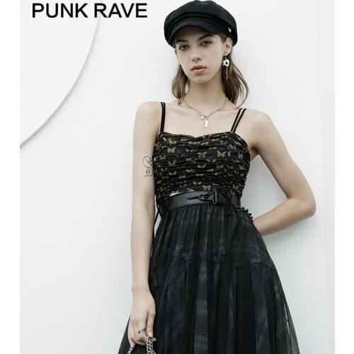 Женские летние топы PUNK RAVE China At AliExpress