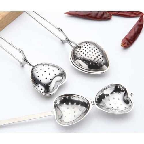 1PC Mesh Strainer Tea Leaves Filter Stainless Steel Spice Mesh Infuser Silver Filter Tea Ball Creative