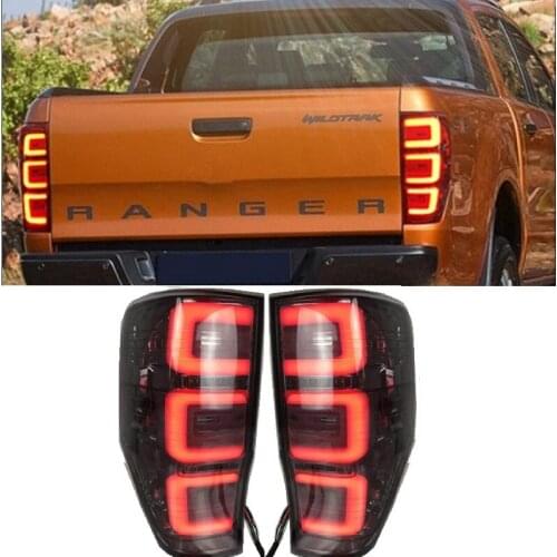 Led Rear Lights Lamp Fit For Ford Ranger T6 T7 XL XLT Pickup Car Tail Lamps Led Turn signal brake reverse lighting 2012-2019 car