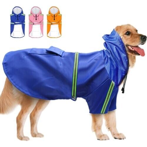 Pet Dog Reflective Raincoat Waterproof Clothes Outdoor Windproof Jacket for Small Medium Large Dogs Pet Supplies
