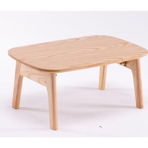 Japanese Style All Solid Wood Tatami Foldable Small Coffee Table Small Apartment Creative Simple Balcony Bay Window Study Table