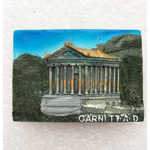 Armenia Tourist Memorial Three-dimensional Landscape Fridge Magnet Garni Temple