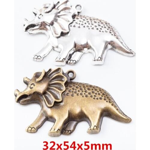 Vintage 5 pcs Charms dinosaur Fashion Pendant Zinc Alloy Fit Bracelet Necklace DIY Jewelry Findings 7033