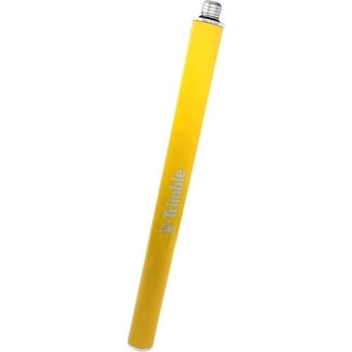 30CM Yellow Antenna Pole Rod Surveying Bracket Extension Pole 5/8 x 11 Thread Both Ends Aluminum For Trimble GPS RTK GNSS