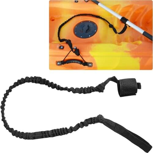 1.5m Kayak Paddle Leash Stand Up Paddle Board Surfboard Rod Elastic Safety Rope for Fishing Surfing Boat Canoe Kayak Accessories