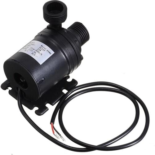 1pc Black Brushless Water Pump High Efficiency ZYW680 Mini Solar Water Circulation Pump 800L/H DC 12V-24V