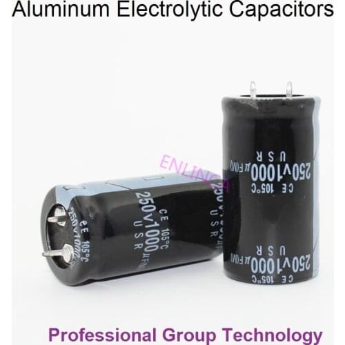 10pcs EB111 Good quality 250v1000uf Radial DIP Aluminum Electrolytic Capacitors 250v 1000uf Tolerance 20% size 25x50MM 20