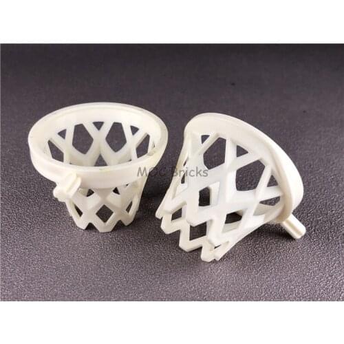 10pcs/lot MOC Bricks DIY Sports White Basketball Net with Axle fit with 43702pb01 Educational Building Blocks Toys kids gifts