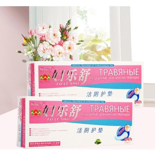 10pcs Herbal Pads Feminine Hygiene Fuleshu Tampons Pads For Women Health Natural Herbars Panty Liner Towel Gynecological Pads