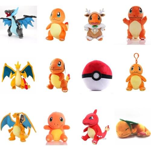 12 Styles Pokemon Charmander Charmeleon Charizard Anime Plush toys Stuffed Dolls kawaii room decor Children Toys Birthday Gift