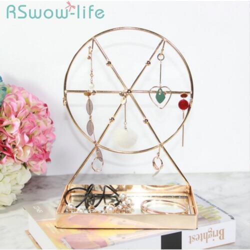 18*11*25cm Creative Dream Windmill Jewelry Rack Storage Tray Jewelry Pendant Display Stand Small Trays Decorative Serving Tray