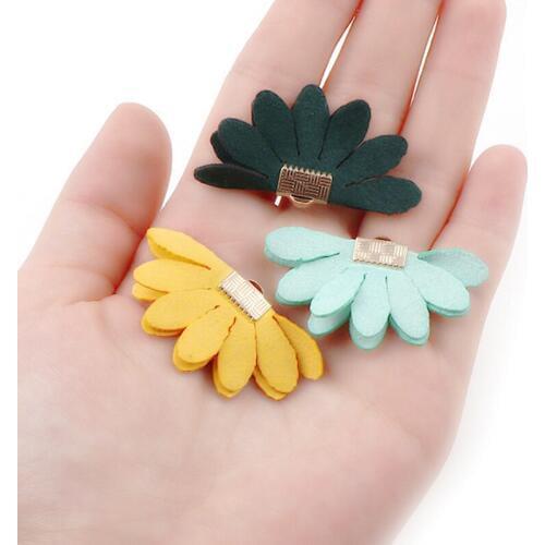 20pcs 23x45mm Mix Cloth Flower Tassel Charms Pendants Supplies Tassels For Necklace Bracelet Making Earring Accessories