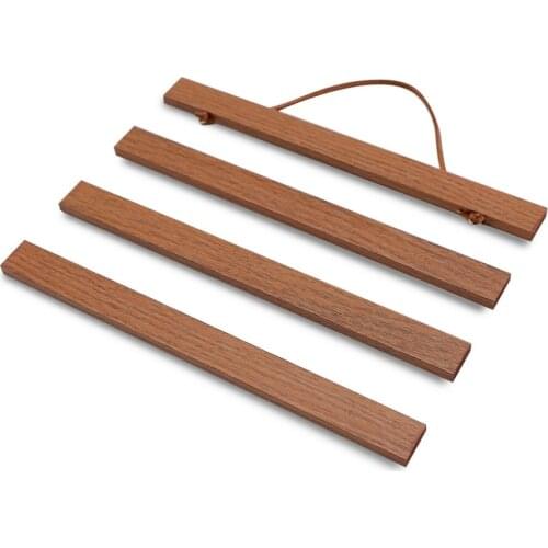 30cm Magnetic Wooden Photo Frame Scroll Print / Poster / Picture Hanger DIY Photo Poster Painting Wooden Hanging Home Decor