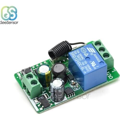 315MHZ 433 MHz AC 85V 110V 220V 1 CH Wireless Remote Control Receiver Relay Switch Module LED Light Lamp Controller