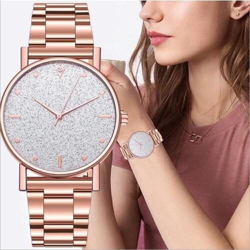 2020 Luxury Womens Watch Stainless Steel Watch New Starry Sky Quartz Ladies Fashion Watches Wrist Clock Relogio Feminino Reloj