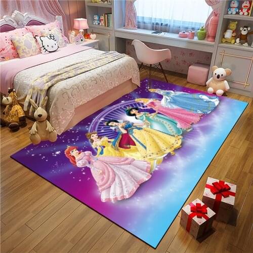 Baby mat Princess Kitchen Mat Set proof Long Carpet frozen Doormat Bedside Floor Mat Non-slip Water Absorption Bathroom Rugs