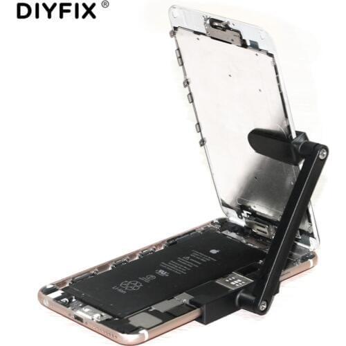 DIYFIX Adjustable CellPhone LCD Screen Stand Holder Plastic Clamp Fixture Clip for iPhone 6 6s 6Plus 6s Plus Repair Work Tools