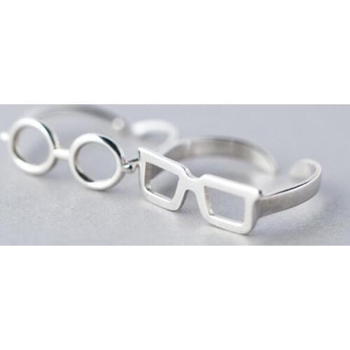 Jisensp Fashion Geometric Round Ring Sunglasses Rings for Women Adjustable Statement Jewelry Party Accessories Wholesale