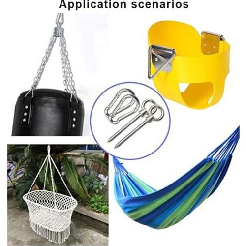 Hanging Hook Set 4 Pieces I High-strength Ceiling Hooks With Thread For Outdoor Chair Swing Accessories D1